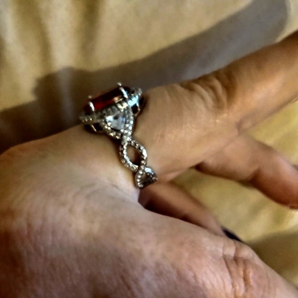 Sterling Silver Genuine Ruby Ring! - image 4